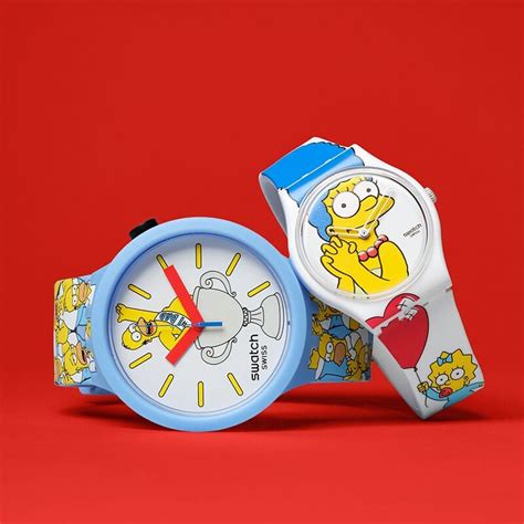 swatch simpsons|simpsons mothers father's day.